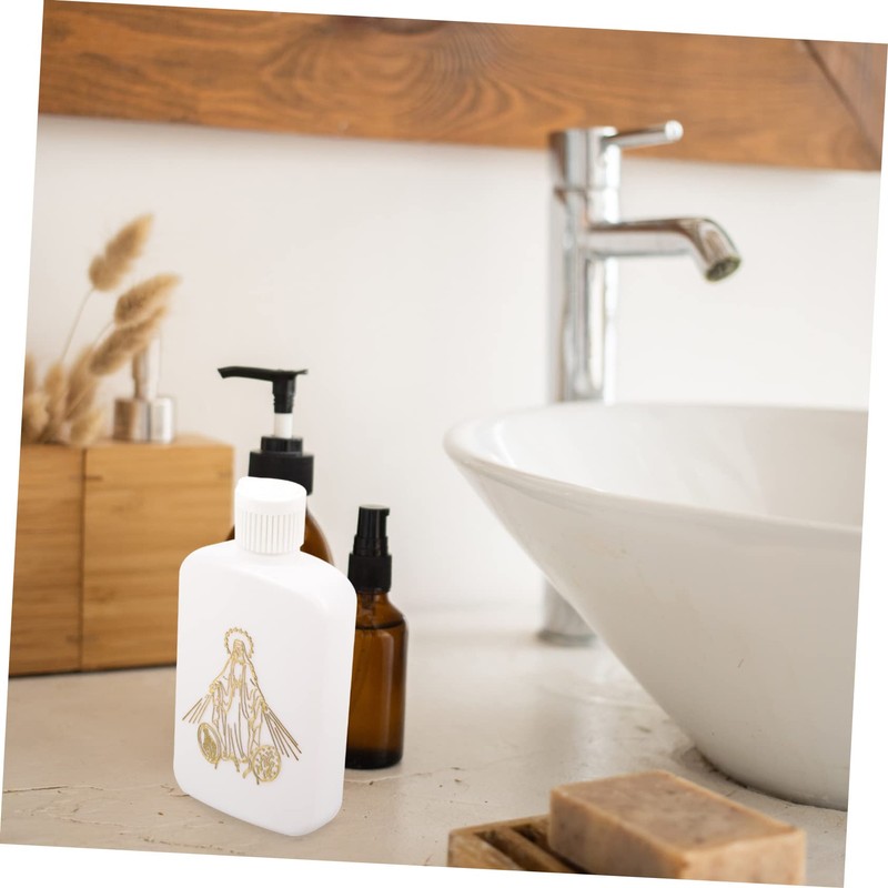 VICASKY 4pcs Decorative Holy Water Bottles Refillable Tiny Water Containers
