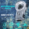 Insta 360 X5 Invisible Dive Case, Quick Release Mount Splash