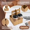 MAQIHAN 2 Cup Drink Carrier with Handle - 20Pcs Disposable