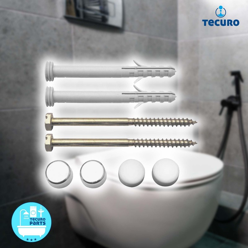tecuro -436785 Toilet Mounting Set 6 x 85 mm with