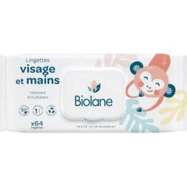 Biolane Facial Cleansing Wipes - Pack of 64 Wipes