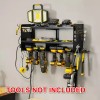 Permasteel 24.6″ 6-Bay Heavy Duty Wall Mounted Power Tool Organizer