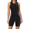 ATTRACO Women's Boyleg Athletic One Piece Swimsuit Full Coverage Gradient