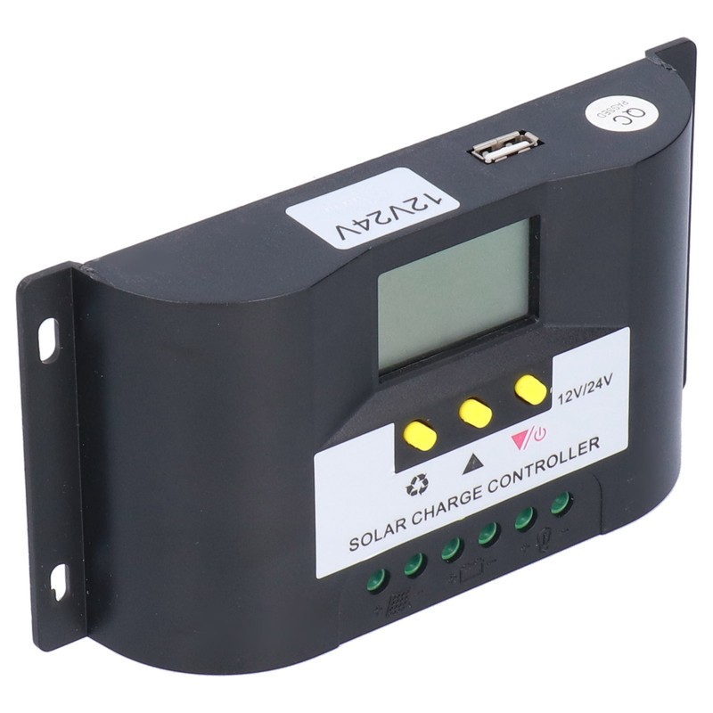 Intelligent Solar Charge Controller with Adjustable Timer Control Modes LCD