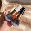 Daily Makeup Blush & Powder Brush - Large Fluffy A20 Free Size/Platinum Mesh 30ea