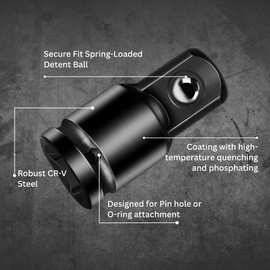 Noviitus 2-Piece Impact Socket Adapter and Reducer Set, 1/2"to 3/8" ， 3/8"to 1/2" Drive Converter, Heavy-Duty CR-V Steel，Mechanic Tools for Impact Wrenches and Rachets(2 Pcs)