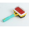 Double-Sided Slicker Hair Grooming Brush for Cats & Dogs, All