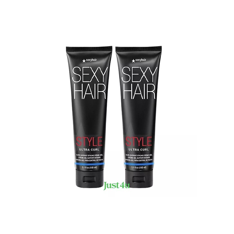 Sexy Hair Style Ultra Curl Support Styling Creme Gel, 5.1oz.