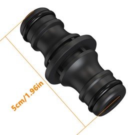 Hose Coupling, 2 Pieces, 1/2 Inch 1/2 Inch Double Plug Garden Hose Connections, Extender Extension Coupling Two Way Coupling for Garden and Home Hose