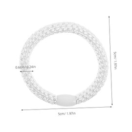 Mikinona 15pcs High Elastic Hair Ties Ponytail Holders Colorful Elastic Bands for Teens and Women Nonslip Grip Travel Friendly Hair Accessories