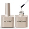 MAYCHAO 15ml 2 Pcs Glassy Gel Top Coat and Base