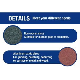 SATC 42PCS 2 in Roll Lock Sanding Disc Set 1/4 Holder Die Grinder Quick Change Discs