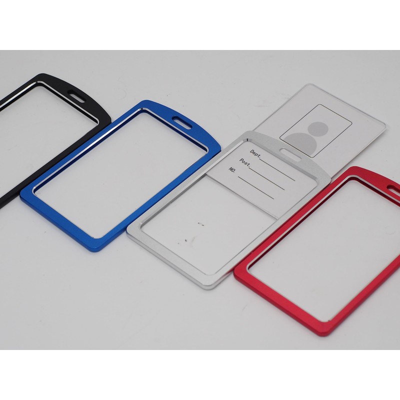 BAWAKO Aluminium ID Card Holder with Neck Strap, ID Card