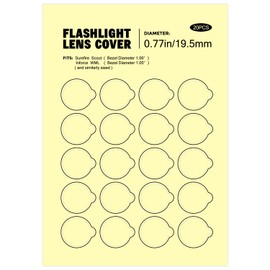 Flashlight Lens Cover, WML Lens Cover (0.77 inch/19.5mm diameter)