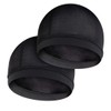 SGERUFZ Pack of 2 Unisex Satin Silky Wave Caps 360