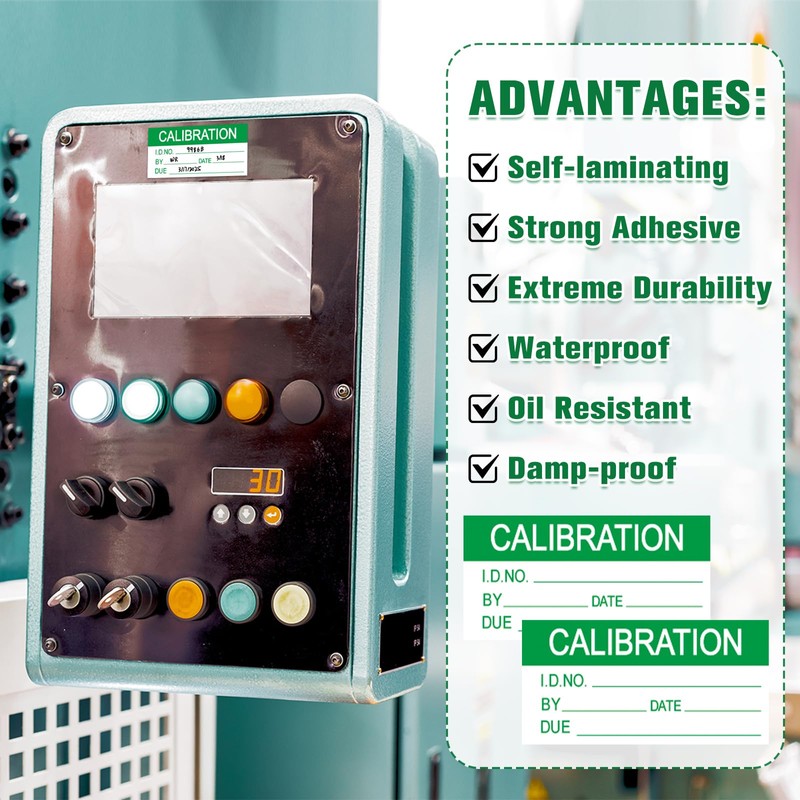 Harloon 210 Pcs Mini Self Laminating Calibration Labels 0.5" x