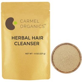 CARMEL ORGANICS Herbal Hair Cleanser (8 Ounce) unique Blend Of Soapnut,Shikakai,Amla & Aloevera Powder, 100% Natural, Artificial Fragrance and Chemical free