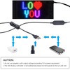 Rupse 10.6"x4.7" Flexible LED Sign for Car, IP66 Waterproof Programmable