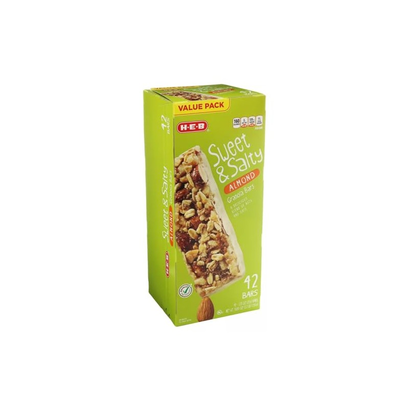 HEB H‑E‑B Sweet & Salty Almond Granola Bars