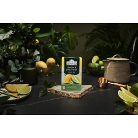 Ahmad Tea Lemon & Lime Twist Black Tea, 20-Count Boxes (Pack of 6)