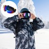 Gukasxi Ski Goggles Motorcycle Goggles Anti Fog UV Protective Goggles