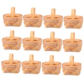 MAGICLULU 12pcs Baskets Woven Ornaments for Stylish Home Decorations for Balcony Windowsill Dining Table and Desk Decor