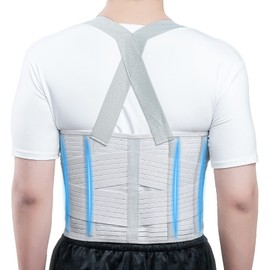 Solmyr Rib Injury Belt Chest Binder, Chest Brace Chest Compression Suppor Rib Bandage Wrap for Sternum Injuries, Sore or Bruised Ribs Support, Dislocated Ribs Protection