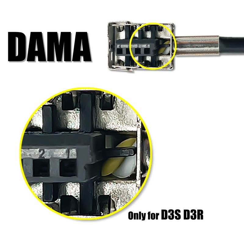 DAMA D3S D3R HID Xenon Bulb to Ballast Power Cords