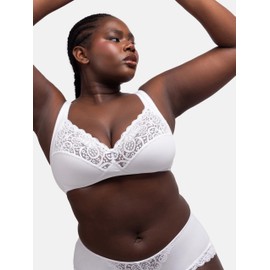 Dorina Women's Georgina Non-Wired Classic Bras, white (White A00), 44D (Manufacturer Size: 100D)
