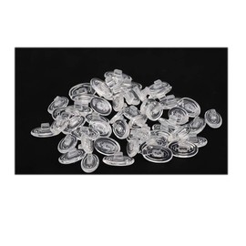 Eyeglass Nose Pads 11mm 5Pairs Soft Silicone Oval Push in Pushin Snap Slide for Oakley Glasses Frames Eyewear Sunglasses