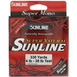 Sunline Super Natural Monofilament Fishing Line (Natural Clear, 20-Pounds/660-Yards)