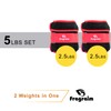 Adjustable Ankle Weights 1-5 LBS Pair with Removable Weight for