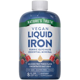 Nature's Truth Liquid Iron Drops Supplement 18mg | Essential Mineral | Vegan, Non-GMO, Gluten Free