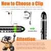 LIGHTFE B103 Flashlight Clip for 13-14mm Diameter, 5.5-5.9mm Slot Width