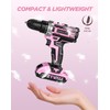KELNOW Drill, 21V Cordless Drill with Dual 2.0Ah Power Pack