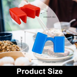 HJIAMA Chopsticks Aid 24 Pieces, Chopsticks Helper, Chopsticks Eating Aid for Adults, Beginners for Practising Chopsticks