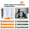 Telescopic Folding Clothes Drying Rack with Suction Cup Wall Mount,