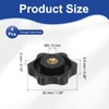 PATIKIL M5 x 32mm Thread Clamping Nuts, 4 Pcs 6