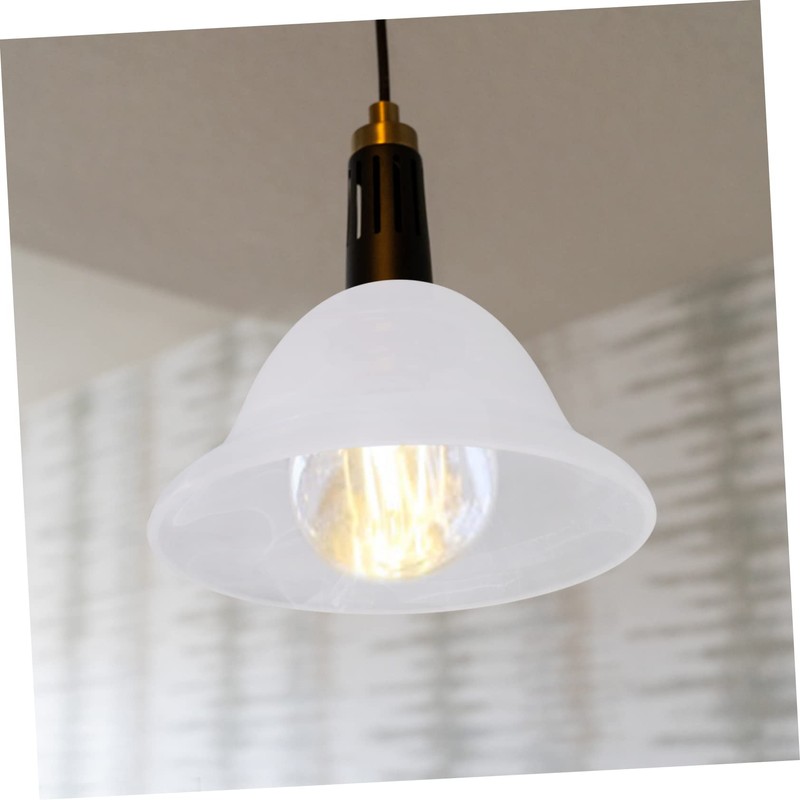 STOBAZA Glass Shade for Uplighter Unique Lampshade White Cover Ceiling