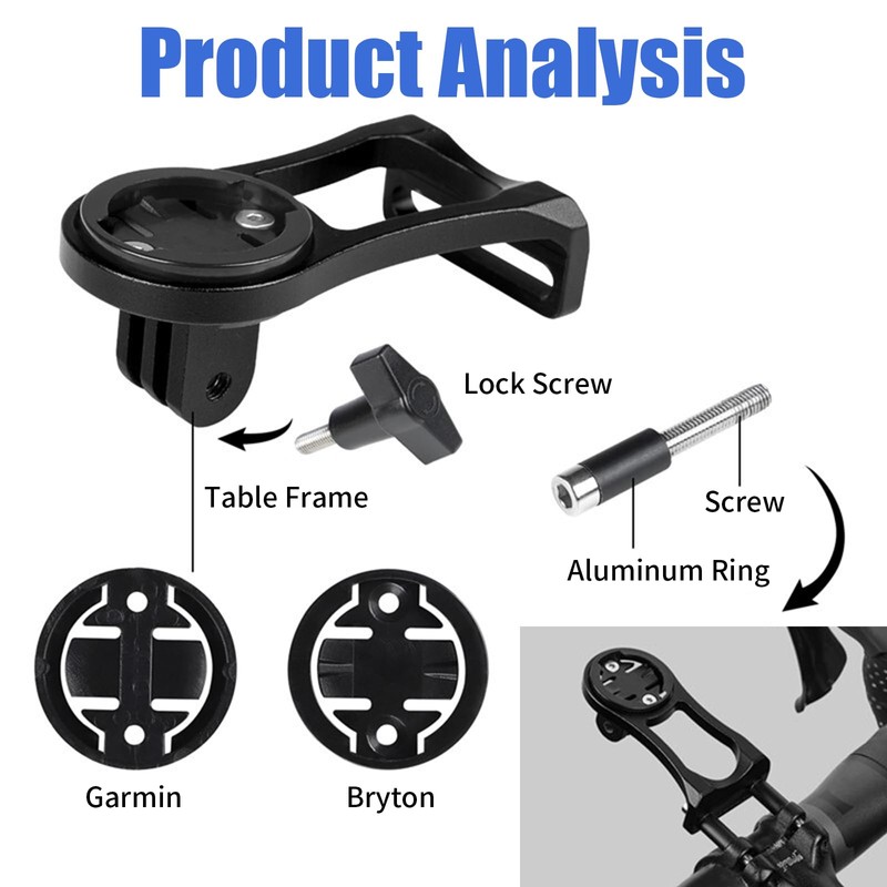 Bike Mount for GPS Computer – Aluminium Alloy Bicycle Handlebar