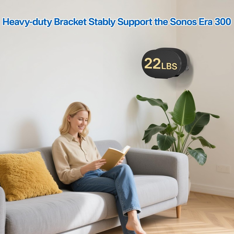 Heavy-Duty Speaker Mount for Sonos Era 300 Corner Wall Mount