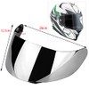 Aramox Silver Plated PC Motorcycle Wind Shield Helmet Lens Visor