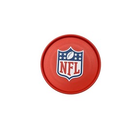 American Football Set of 4 Coasters, Plastic, 9 cm Diameter