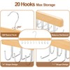 TOPIA HANGER 2 in 1 Belt Tie Hanger for Closet