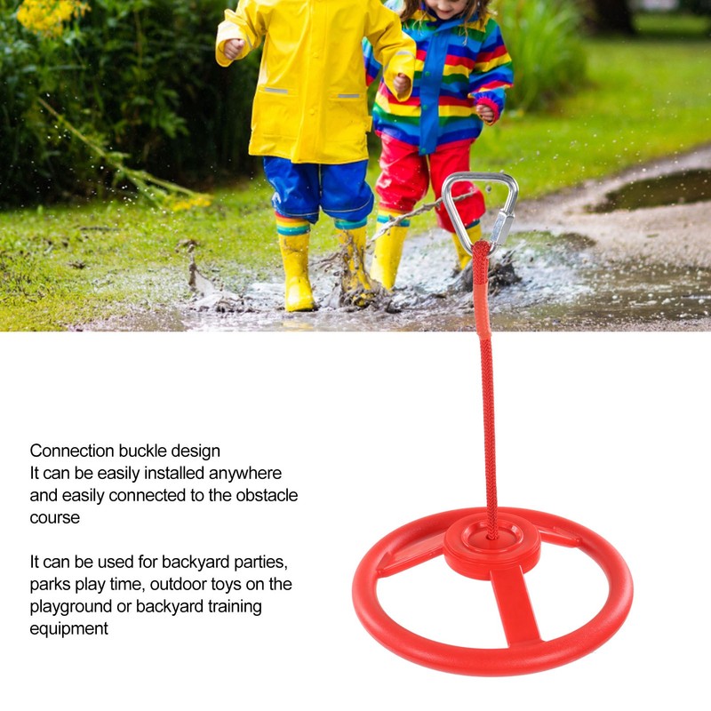 Children Gym Rotating Wheel Plastic Directional Wheel Kids Outdoor Fitness