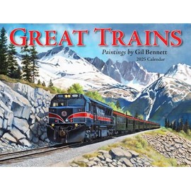 Tide-Mark, Great Trains 2025 Wall Calendar