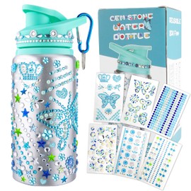 Decorate Your Own Water Bottle Kits for Girls Age 4-6-8-10-12, Water Bottle for Girls, Birthday Gifts for Girls 4-6-8-12, Arts and Crafts Toys Gifts for Girls, Diamond Painting Kits