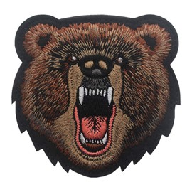EHOPE Bear Patch Embroidered Armbands Badges Patch Hook & Loop Patches 3" x 3.15" Sized