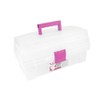 Santul 6402 Caja Vanity, 14", Transparente / rosa