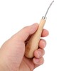 Rhombus Awl Steel Cone Punching Leather Tool Beech Handle Diamond